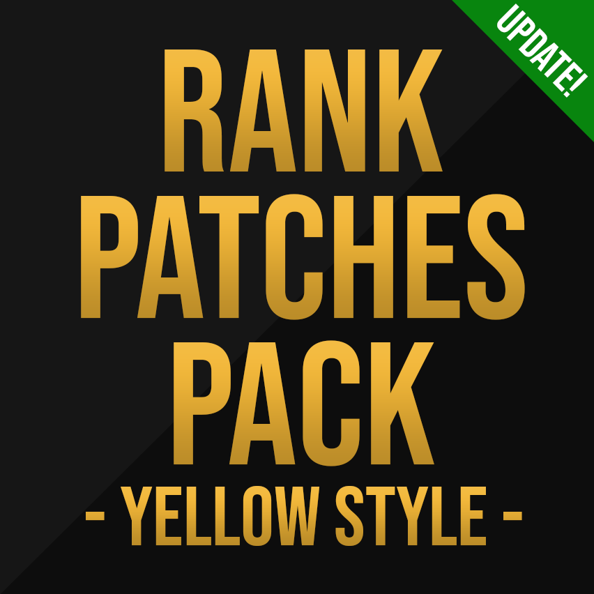 Police/Militarily Rank styled Pack - Yellow